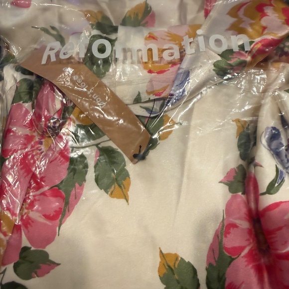 NWT Reformation Kailyn Silk Dress Sz 6 - Picture 5 of 5